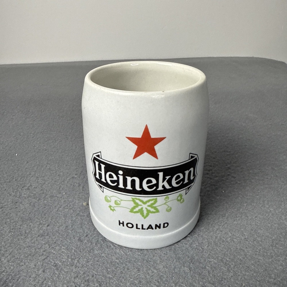 Heineken Holland Beer Delft Mug Stein Stoneware Miniature Ceramarte Brazil